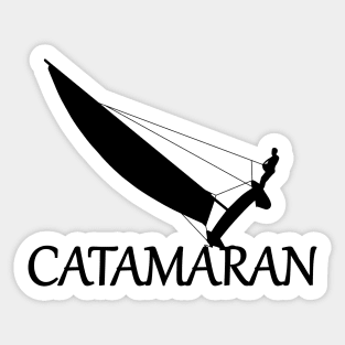 Catamaran - cat sailing Sticker